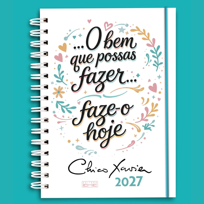 Agenda Chico Xavier 2027 – Wire-o Capa Dura